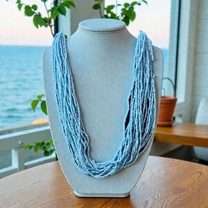 Desert Moss Vintage

Seed Bead Multi-strand Turquoise Necklace